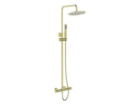 Душевая стойка BelBagno UNO UNO-DOCM-ORO настенная золото