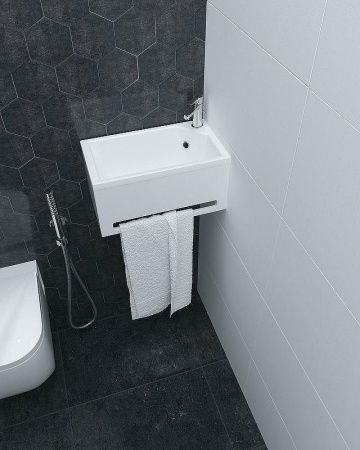 Тумба с раковиной 1MarKa Tiny У84218 40х20 подвесная цвет белый