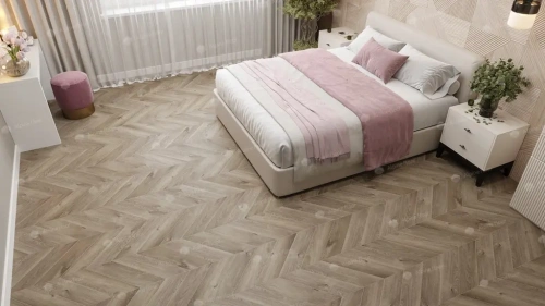 SPC ламинат Alpine Floor Chervon Alpine ECO 18-3 MC Дуб Натуральный Отбеленный Chevron толщина 0.5 см 43 класс 600х127 - фото 2