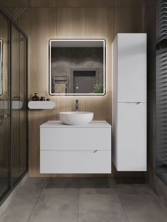 Тумба с раковиной Orange Line Li-80TuwMDF+B07-420W 80х50