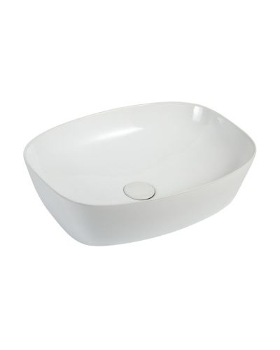 Раковина из сантехнического фарфора Orange B08-500W 50х40 накладная цвет белый