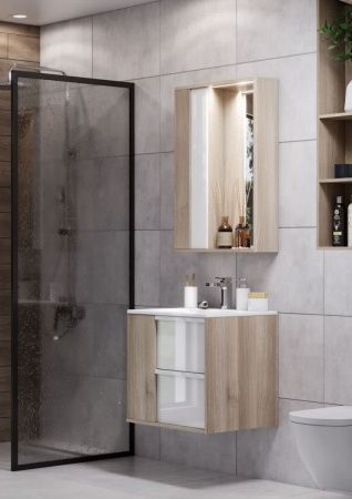 Тумба под раковину Aquaton Бостон 1A252501BN010 60х50 подвесная цвет коричневый