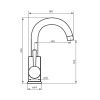 Смеситель Dorff Logic SS D3002101SS на раковину нержавеющая сталь