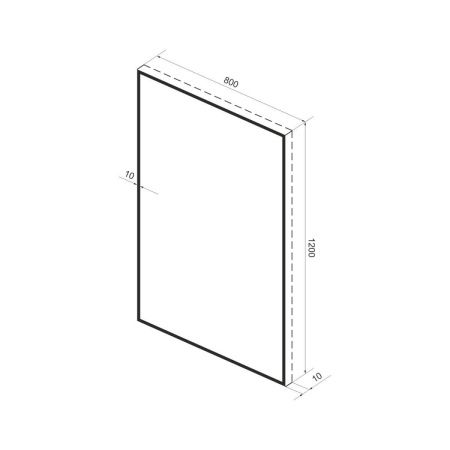 Зеркало Wellsee 7 Rays' Spectrum 172200760 80х120 подвесное