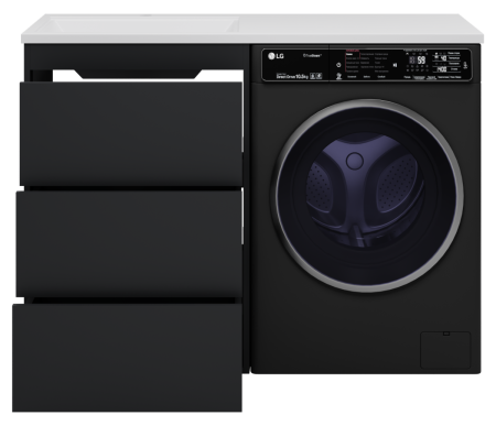 Тумба под раковину Brevita Grafit GRA-01060-013Я 60х50 напольная цвет черный