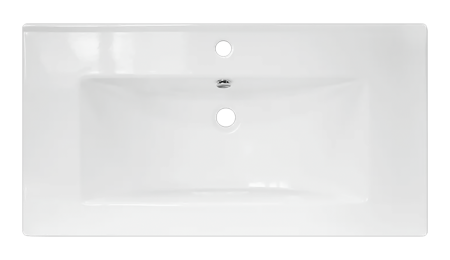 Раковина мебельная из сантехнического фарфора Sanita Luxe Quadro 90 QDR90SLWB01 90х50 накладная цвет белый