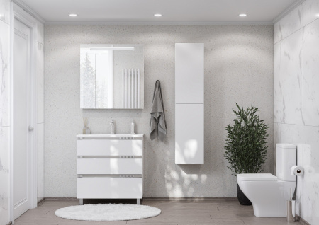 Зеркало-шкаф Roca Victoria Nord ZRU9000033 80х14х81 подвесной цвет белый глянцевый Зеркало-шкаф Roca Victoria Nord ZRU9000033 80х14х81 подвесной цвет белый глянцевый