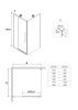 Душевой уголок Niagara Nova NG-66-11A-A80-34 110х80 стекло прозрачное профиль хром без поддона