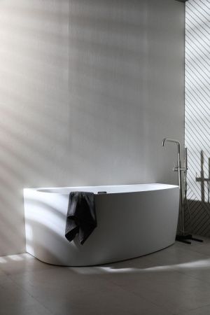 Ванна акриловая Allen Brau Priority 2.31005.20B 160х80 пристенная асимметричная с ножками