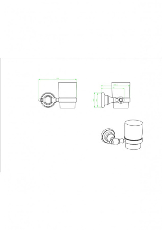 Стакан CeramaLux Elegance 95802