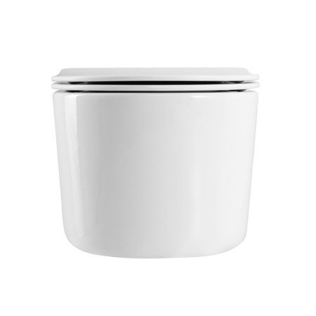 Унитаз подвесной Art&Max Bolzano AM001CHR/SC белый с сиденьем микролифт каскадный смыв