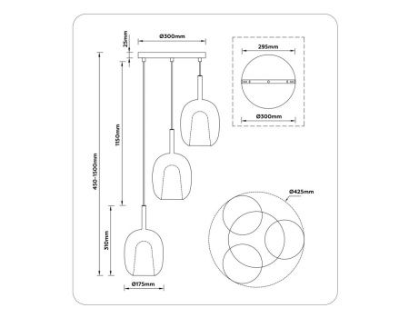 Светильник подвесной Ambrella Light Modern (Модерн) LH11151