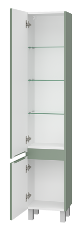 Шкаф-пенал Brevita Victory VIC-05035-080L 40х170 подвесной цвет зеленый