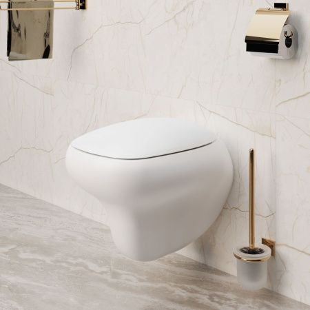 Чаша унитаза подвесная Ambassador Diamond 123T20101R цвет белый без сиденья каскадный смыв