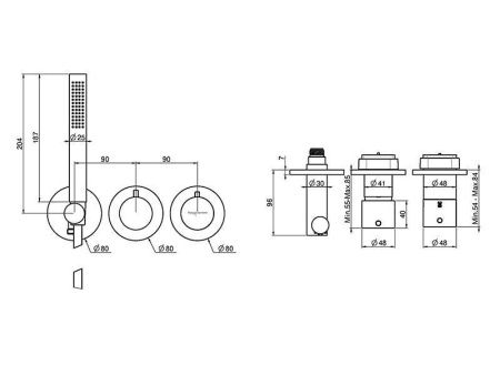 Смеситель для душа Fima Carlo Frattini F3989WX9CR настенный хром