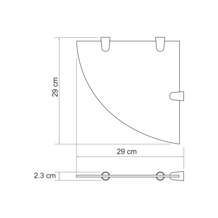 Полка в ванную комнату WasserKRAFT 533W
