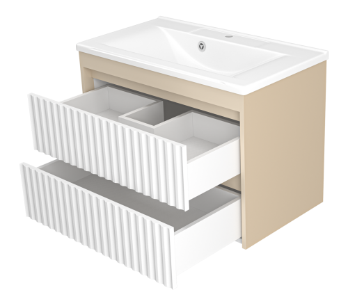 Тумба под раковину Brevita Balaton BAL-06080-03-012Я 78х44х54 подвесная - фото 4