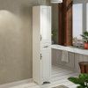 Шкаф-пенал Comforty Севилья 00004137101CF 40х190 подвесной цвет белый