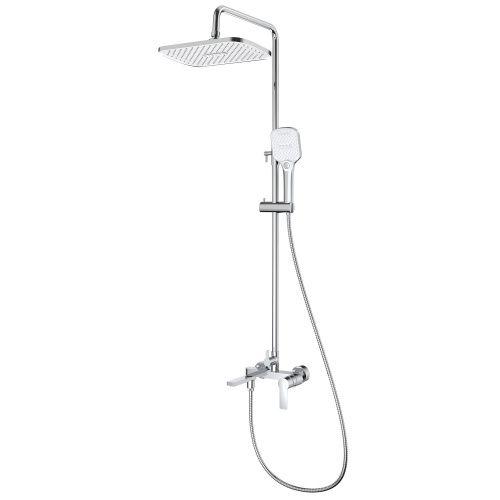 Душевая стойка Splenka S06.24 настенная цвет хром - фото 2