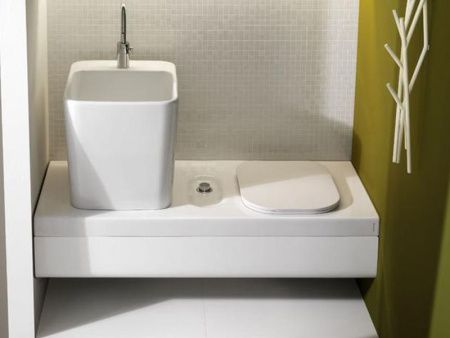 Раковина из сантехнического фаянса Hatria G-FULL YXG801 50х40 подвесная цвет белый