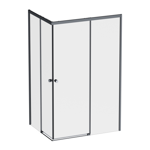 Душевой уголок Am.Pm X-Joy W94G-403-12090-BТ 118х88 стекло прозрачное профиль черный матовый без поддона - фото 2