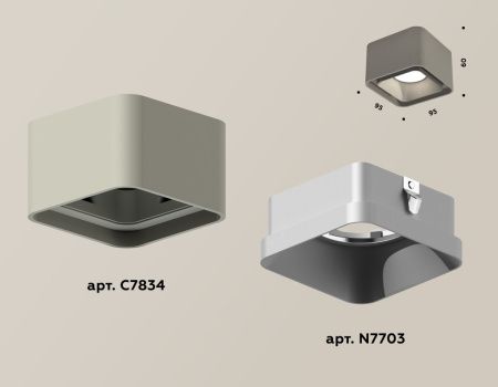 Светильник накладной Ambrella Light Techno (Тецхно) XS7834003