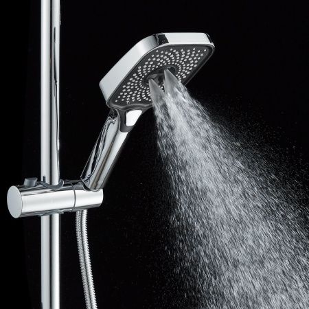 Душевая стойка Shevanik S9636 настенная цвет хром