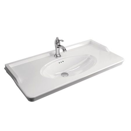 Тумба с раковиной Comforty Монако 00-00004768CF 100х50 напольная цвет белый