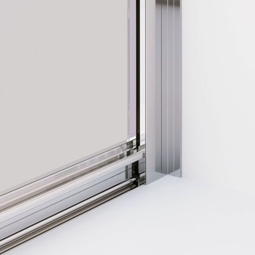 Душевой уголок Ambassador Kingston 14011110 110х80 стекло прозрачное профиль хром без поддона - фото 3