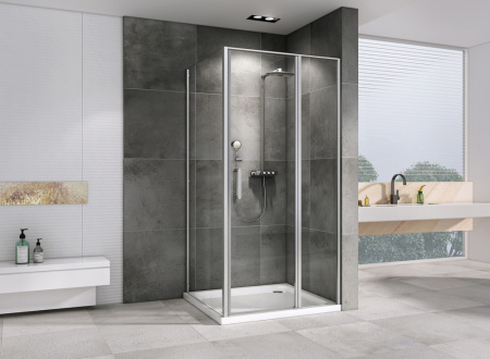 Душевой уголок Abber Sonnenstrand AG04130S-S70 70х130 стекло прозрачное профиль хром глянцевый без поддона