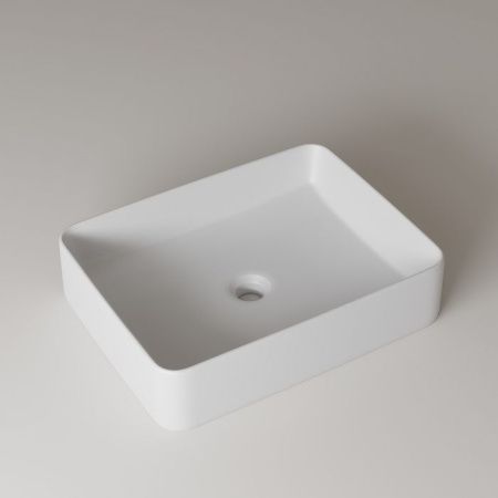 Раковина керамическая Iddis Slide SLIWS02i27 50х40 накладная цвет белый без отверстий под смеситель