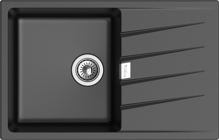 Кухонная мойка Rivelato RAUM RM-78 nero 80х50 цвет черный