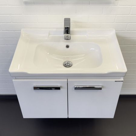 Тумба с раковиной Comforty Рига 00-00018684CF 70х50 подвесная цвет белый