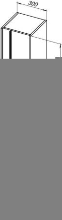 Шкаф-пенал Allen Brau Reality 1.32002.PWM 30х150 подвесной цвет серый