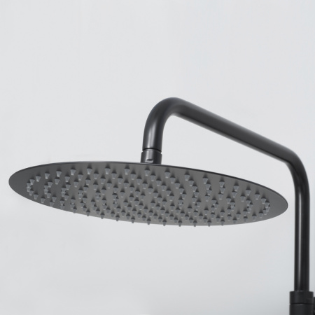 Душевая стойка WasserKRAFT A28801 настенная цвет черный с термостатом