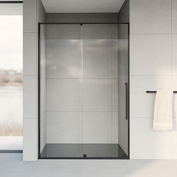 Душевая дверь Vincea Arno VPS-1A120CLB 120х200 стекло прозрачное профиль черный