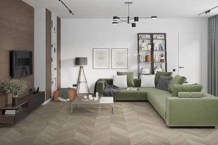 Кварцвиниловая плитка Damy Floor CHEVRON LVT DF02-Ch-LVT Пале-Рояль толщина 0.25 см 43 класс 600х127