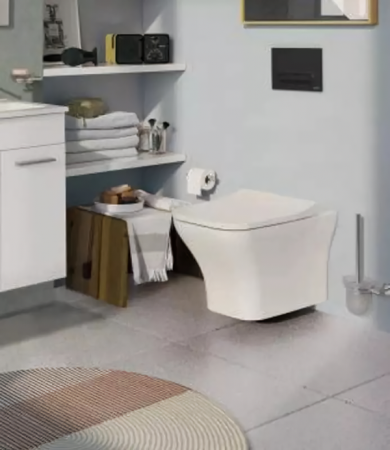 Чаша унитаза подвесная Vitra Zentrum 7484B003-0075 цвет белый без сиденья безободковая каскадный смыв