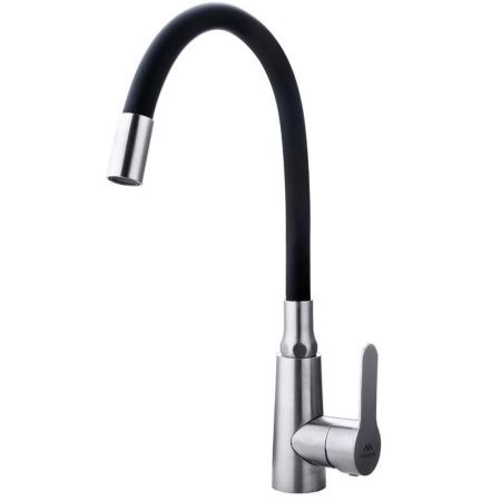 Смеситель для кухни Fashun A54301-7 на мойку черный/сатин