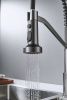 Смеситель для кухни Shevanik S963T на мойку оружейная сталь