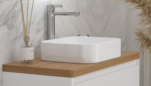 Столешница Velvex KLAUFS st.KLA.90 дуб французский 89х45х4 накладная цвет шатанэ - фото 3