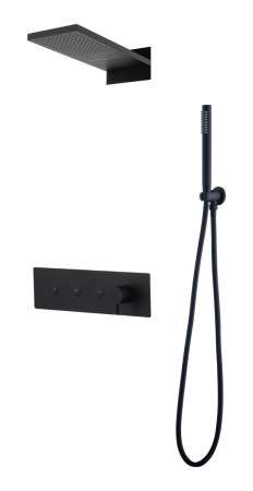 Душевая система Boheme Fusion 130-B встраиваемая цвет черный