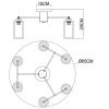 Люстра потолочная Arte Lamp Leo (Лео) A7027PL-6BK