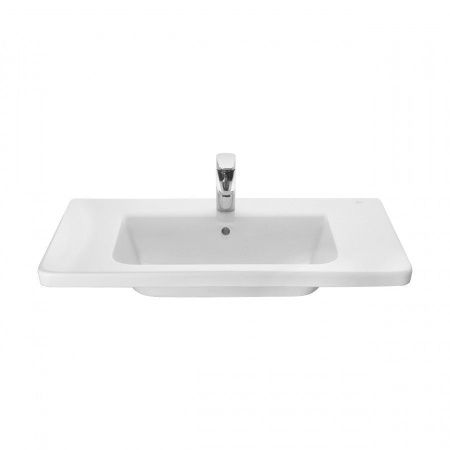 Раковина из сантехнического фарфора Roca The Gap Unik 7327470000 80х40 накладная цвет белый