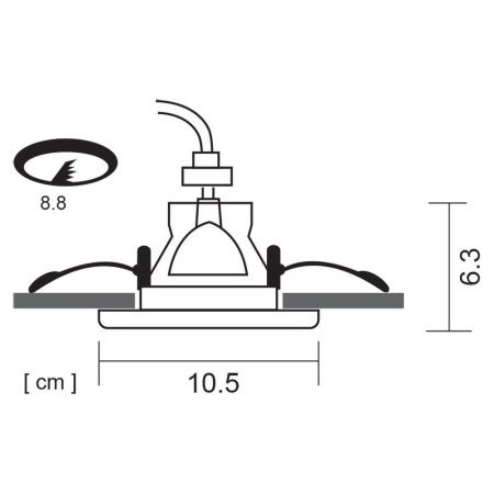 Светильник встраиваемый Arte Lamp Taurus (Таурус) A6663PL-1WH