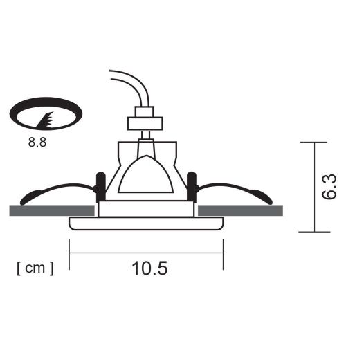 Светильник встраиваемый Arte Lamp Taurus (Таурус) A6663PL-1WH - фото 4
