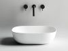 Раковина из сантехнического фарфора Ceramica Nova ELEMENT CN6009 50х30 накладная цвет белый без отверстий под смеситель