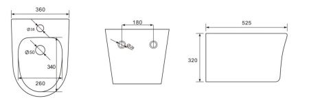 Биде подвесное Aquatek НИКА AQ1009-00 цвет белый