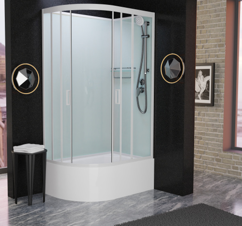 Душевая кабина Frank 138009 120х80 без крыши ориентация правая - фото 2 Душевая кабина Frank 138009 120х80 без крыши ориентация правая - фото 2