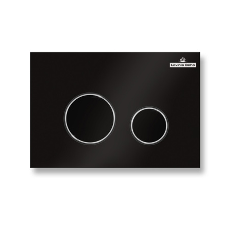 Клавиша смыва механическая Lavinia Boho RelFix 380502MB цвет черный матовый/хром